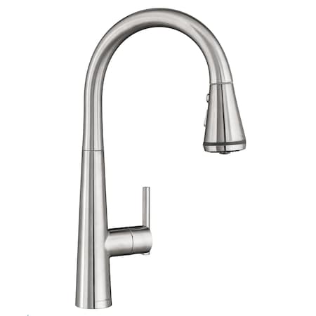 American Standard Edgewater Pull-Down Kitchen Faucet w/SelectFlo, Stainless Steel 4932300.075
